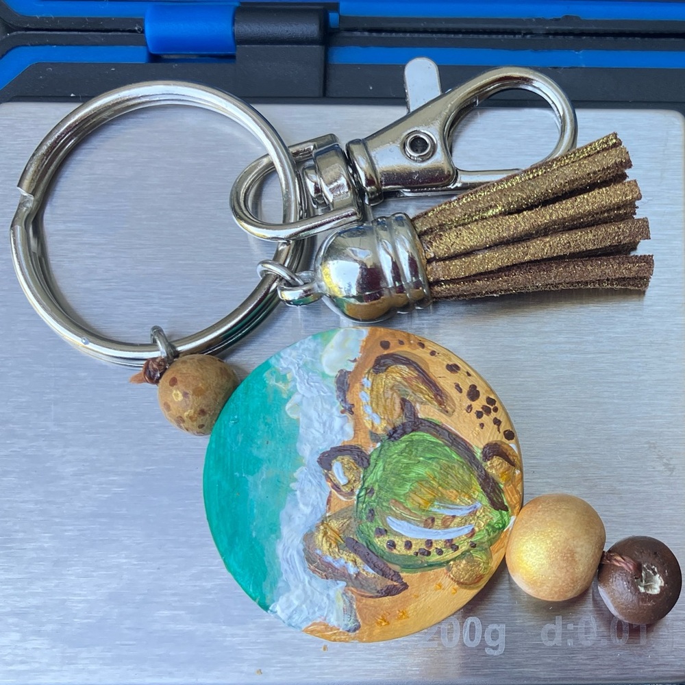 Ocean turtle keychain